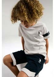 U.S. Polo Assn. Boy's Cream Bermuda Suit