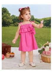 ASIA GİYİM Girl's Strap Summer Dress - Stylish and Comfortable