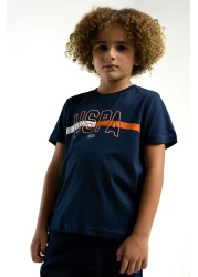 U.S. Polo Assn. U.S. Polo Assn. Boy's Navy Blue Bermuda Suit