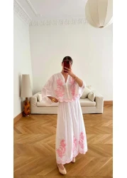 Lavanta Tekstil Embroidered Shirt Skirt Set