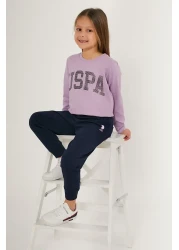 U.S. Polo Assn. US Polo AssnLilac Girl's Long Sleeve Double Set