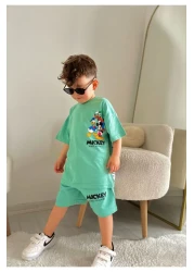 JELİBOOM طقم شورت للأطفال مصنوع من القطن العضوي بنسبة 100%