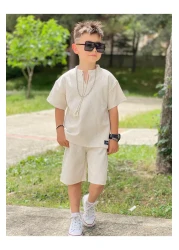 ALPİDS Alpi̇Ds Rope Detailed Boy's Waffle Suit