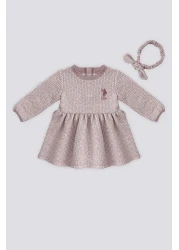 U.S. Polo Assn. U.S. Polo Assn Pink Baby Dress with Headband