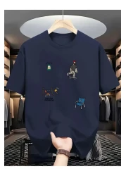 npLStore تي شيرت كبير الحجم مطبوع للجنسين