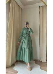 PARQAURA فستان حجاب صيفي ملفوف