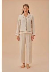 Suwen Masculine Style Pajama Set