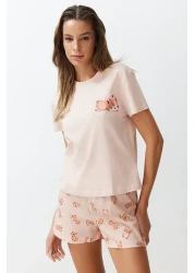  Collection Multicolored Animal Patterned Pajamas Set in Questions Thmss24Pt00198