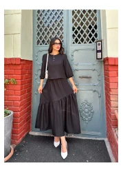 ikomteks Linen Skirt Set