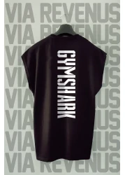 Vordevia Gym Back Printed Zero Sleeve Crew Neck Sports Tshirt