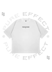 PURE EFFECT Unisex Oversize Fear of God Printed Box Fit Fabric T-Shirt