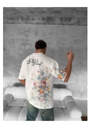 KUN SPORTSWEAR تفاصيل طباعة الظهر، مقاس كبير ممتاز للجنسين