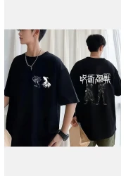 POPULUS Anime Jujutsu Kaisen Satosugu Front Back Printed T-shirt