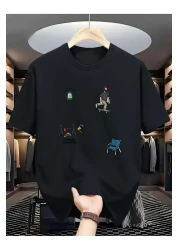 npLStore Large Size Unisex Printed Oversize T-Shirt