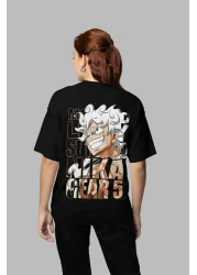 SEVBANO Monkey D. Luffy Nika Gear 5 Printed Unisex Oversize Anime Character T-Shirt