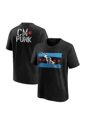 LEIVOR Cm Punk Hell Froze over Printed Cotton T-Shirt