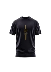 Scudetto تي شيرت ارسنال 3 خطوط ذهبي للجنسين