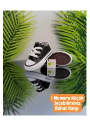 elma bebe حذاء رياضي مريح للأطفال البنات والأولاد للجنسين من القماش الكتاني القصير ذو الأربطة