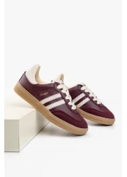 Shupe حذاء رياضي للأطفال البنات والأولاد باللون العنابي