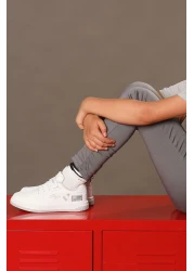 Jump 27760 Velcro White Unisex Kids Sneakers Casual Sneakers