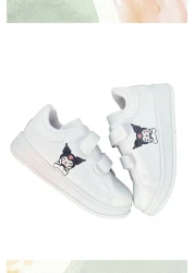 AdaKids حذاء رياضي خفيف الوزن مطبوع عليه كروم للفتيات والأولاد للجنسين باللون الأبيض