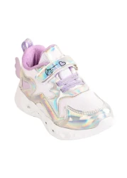 ellaboni Girl's Pink Silver Lighted Lightweight Sports Shoes
