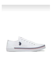 U.S. Polo Assn. Women's White Lace-up Shoes