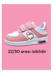 LİASSHOES Hello Cats Sweetty Pink Lighted Girls' Sneakers - 31/35 Model