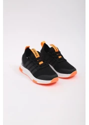 Ndrops 02 Mesh, Summer, Orthopedic, Comfortable, Lightweight, Black Orange Colored Children's Sports Shoes