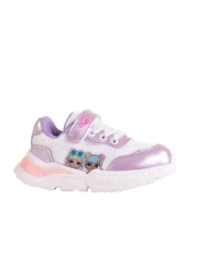 Lol Girl's Light Sole Pink&Lilac Sports Shoes Sneakers