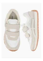 Juniors Panelled Sneakers with Hook and Loop Closure