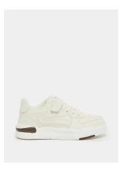 Styli Panelled Sneakers with Hook and Loop Closure