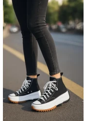 MARKABONİ Kids Run Star Canvas Sneaker Sports Shoes