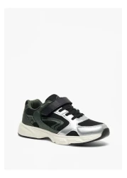 Oaklan by Shoexpress Panelled Sneakers with Hook and Loop Closure