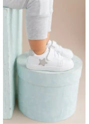 First Step Gray Star Velcro Casual Sneaker Sports Shoes-s-1000