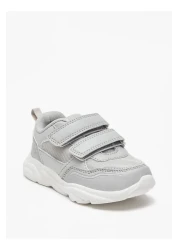 LBL by Shoexpress Mesh Textured Sneakers with Hook and Loop Closure