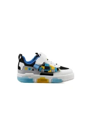 Cool Kids حذاء كاجوال ليغو بوتيز باللونين الأبيض والأسود للجنسين