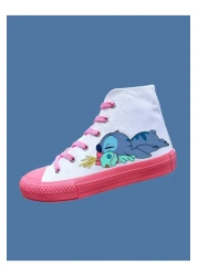 LİASSHOES Soft Lilyom Printed Girl's Pink Sole Sports Shoes Sneaker