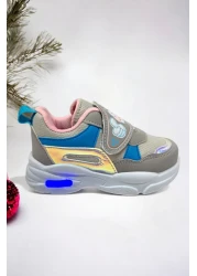 Ponchiq Memory Foam Based Lighted Baby Girl's Sports Sneakers