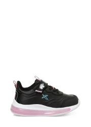 Kinetix Stach Pu P 4Pr Black Girl's Sports Shoes