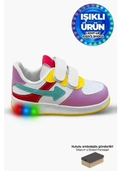 Beınsteps أحذية أطفال بناتي مريحة لتقويم العظام وقابلة للتنفس أرجواني أخضر مائي أحذية رياضية خفيفة للفتيات