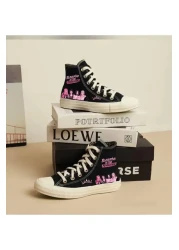 archiepet تصميم مخصص Blackpink مطبوعة عالية شفافة الوحيد أحذية رياضية للفتيات