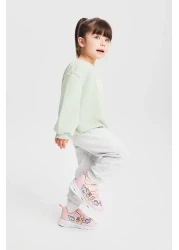 Vicco Dino Lighted Girls Preschool Powder Sneakers