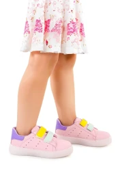 Kiko Kids Royzo Girl's Lighted Velcro Sneakers