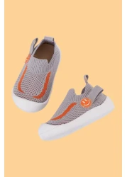 Mumenim حذاء Fire للأولاد والبنات والرضع والأطفال مرن ومريح وغير قابل للانزلاق ونعل رمادي للخطوة الأولى/حذاء رياضي