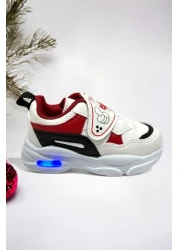 Ponchiq Memory Foam Based Lighted Baby Girl's Sports Sneakers