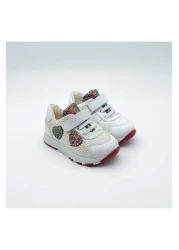 Arçın Shoes White Children's Sneakers with Shiny Hearts – Add Sparkle to Little Steps!