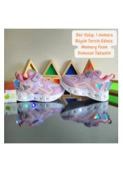 elma bebe حذاء رياضي بناتي بنعل ميموري فوم تشريحي، حذاء رياضي خفيف الوزن ومريح وناعم