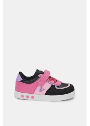 Vicco Sam Lighted Baby Girl Black/Fuchsia Sneaker