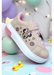Lucky Kids 777 Mickey Emblem Comfortable Lightweight Daily Girls Sports Shoes